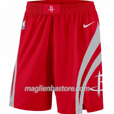 Houston Rockets Uomo Pantaloncini Rosso Nike Swingman